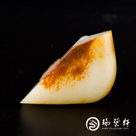 【琢艺轩】新疆和田红皮白玉籽玉 质料 95克
