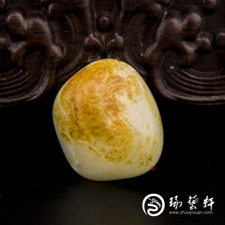 【琢艺轩】新疆和田红皮白玉籽玉挂件（独籽） 年年不足 24.4克