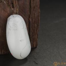 新疆和田玉白皮羊脂白玉籽玉 质料 23.3克