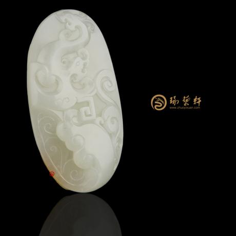 【琢艺轩】新疆和田玉红皮白玉籽玉挂件 腾 44克